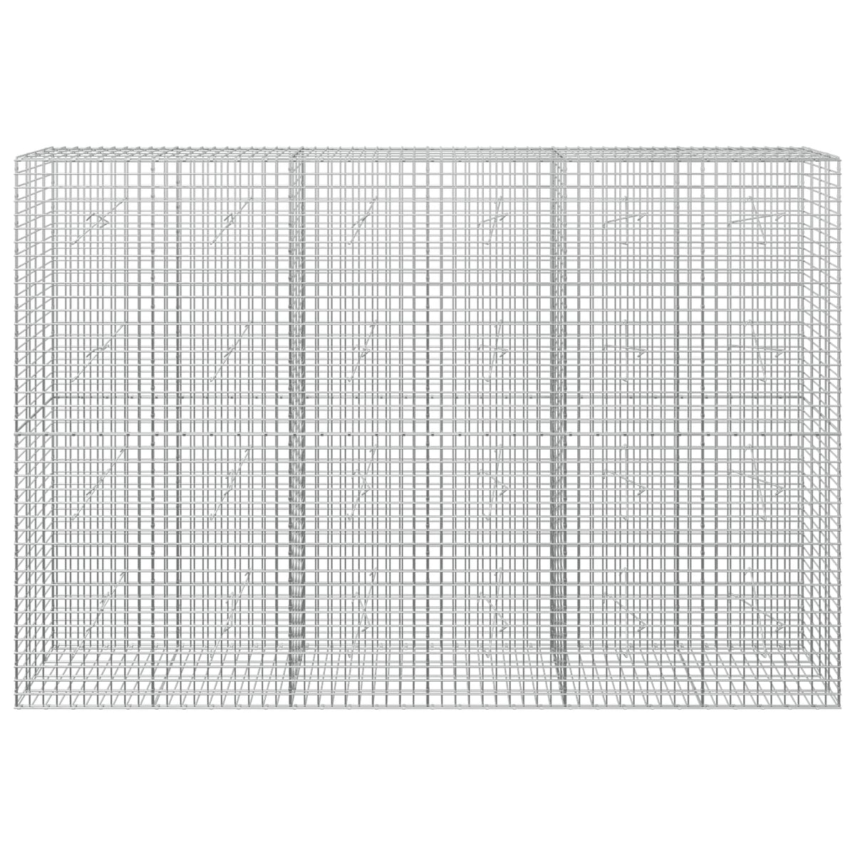 Gabion s žicom debljine 3,5 mm i mrežom 5x5 cm 300x20x200 cm
