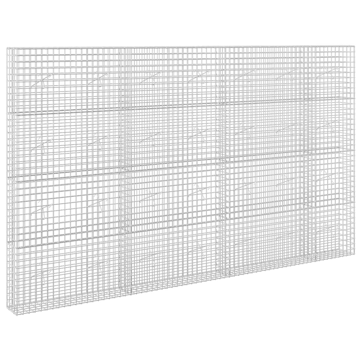 Gabion s žicom debljine 3,5 mm i mrežom 5x5 cm 350x20x200 cm