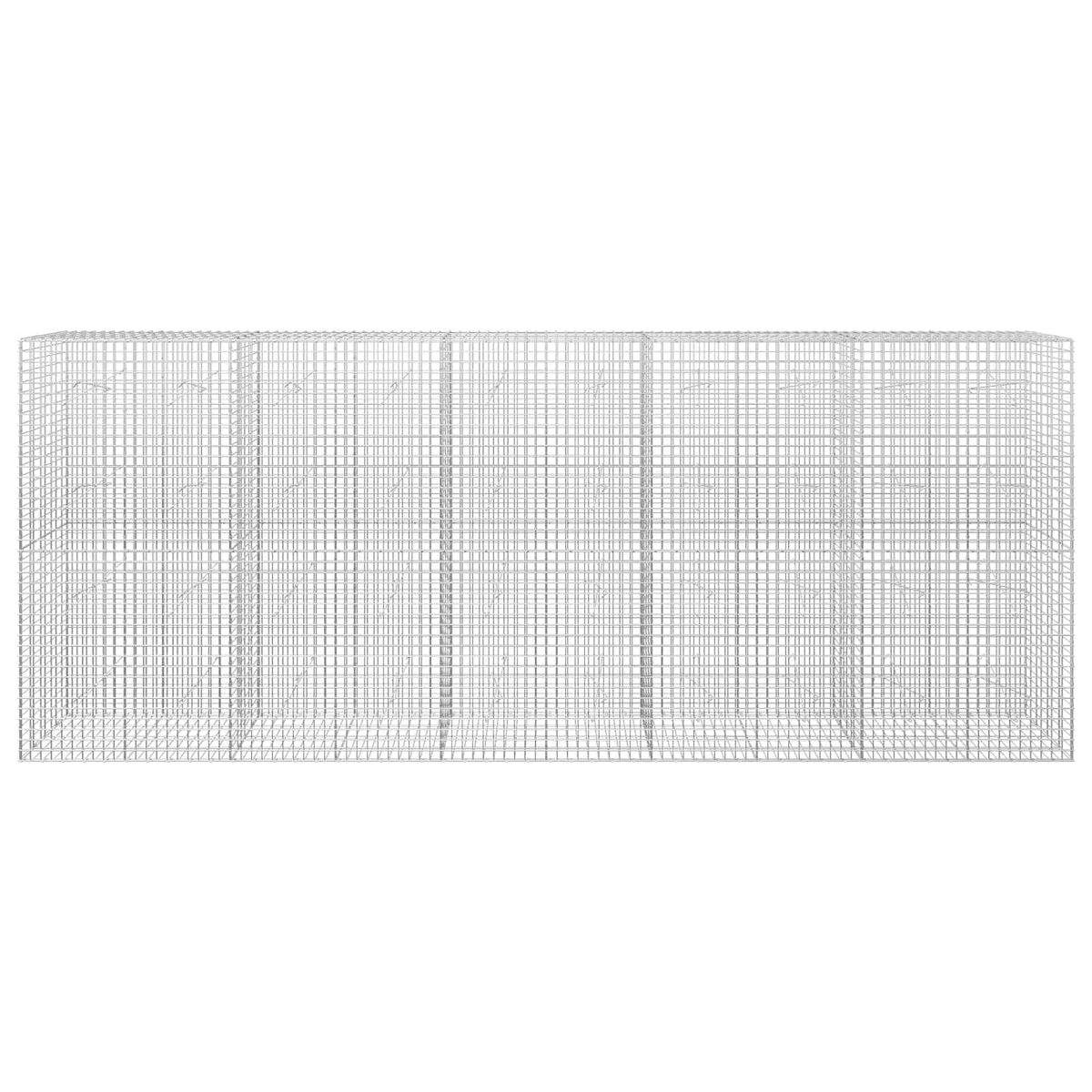 Gabion s žicom debljine 3,5 mm i mrežom 5x5 cm 500x20x200 cm