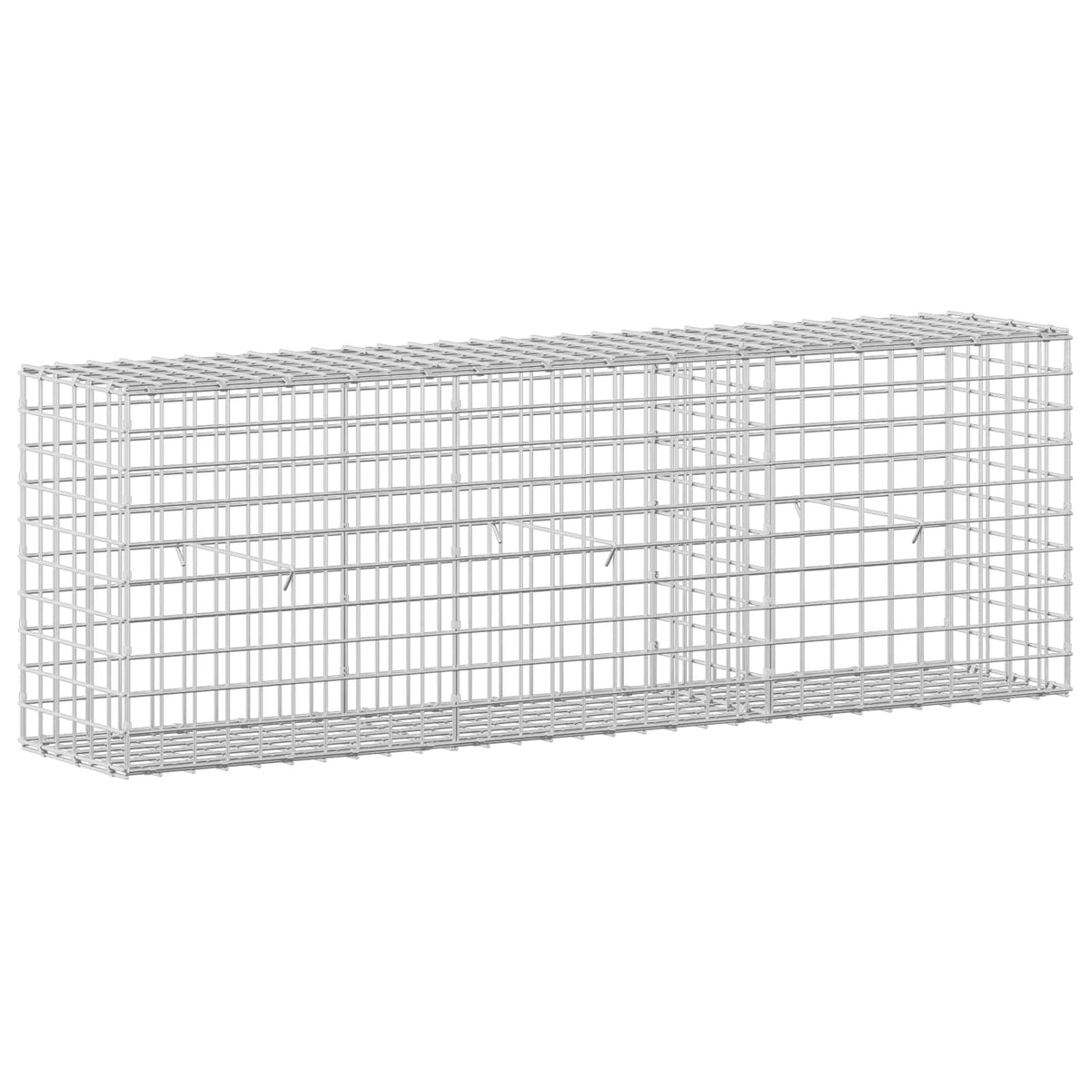 Gabion s žicom debljine 3,5 mm i mrežom 5x5 cm 150x30x50 cm