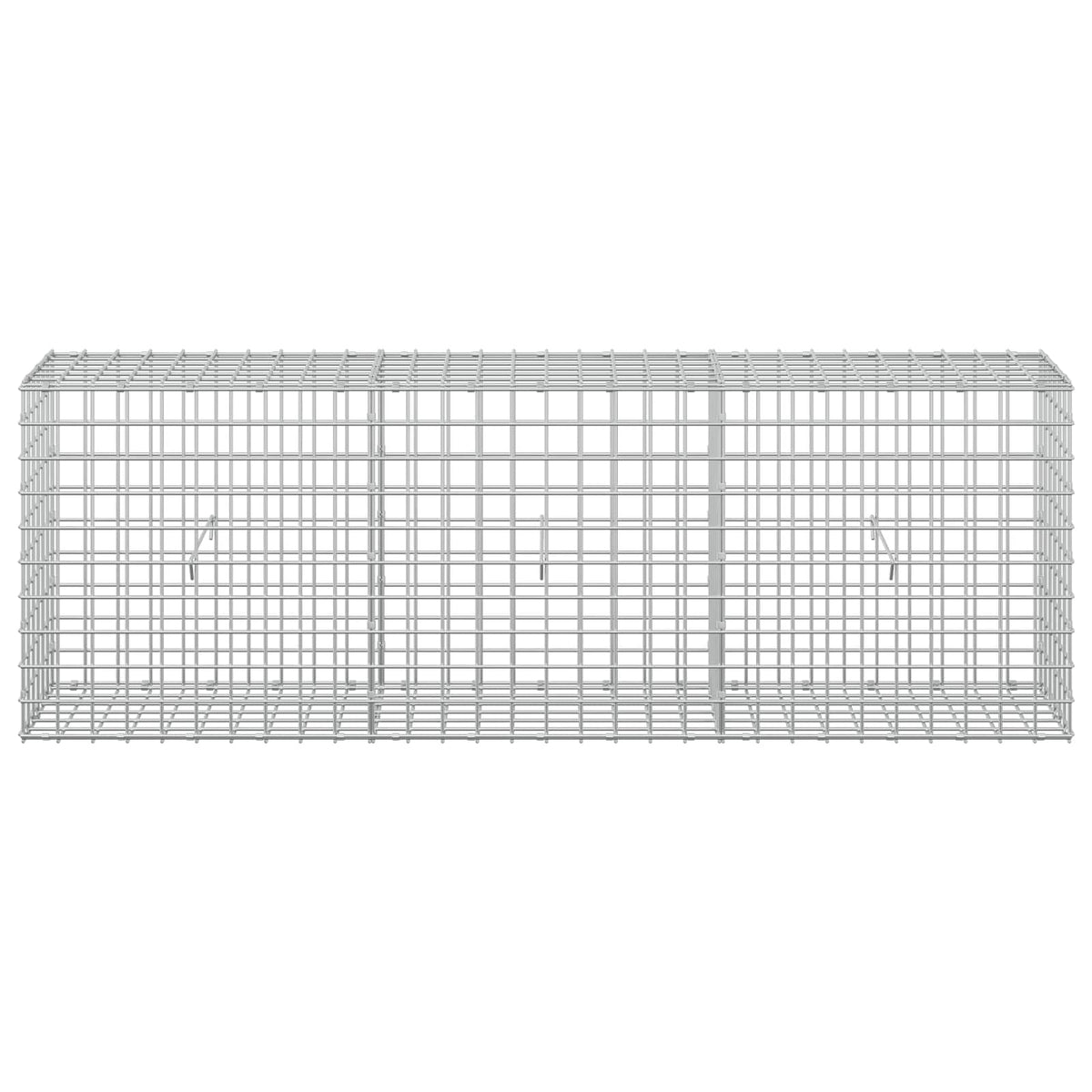 Gabion s žicom debljine 3,5 mm i mrežom 5x5 cm 150x30x50 cm