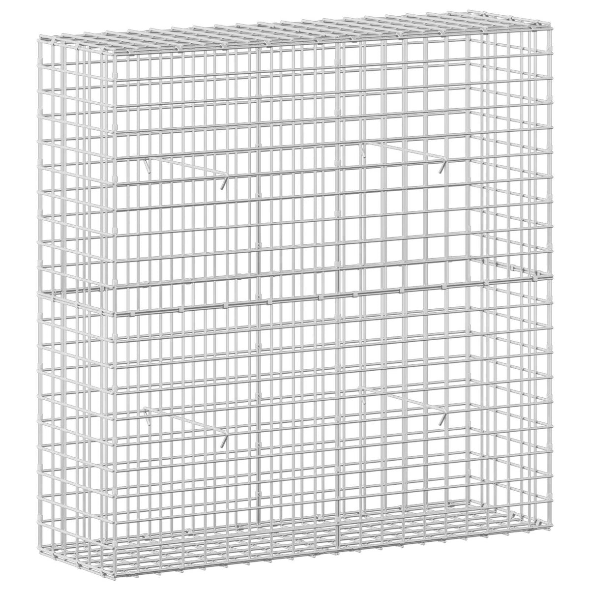 Gabion s žicom debljine 3,5 mm i mrežom 5x5 cm 100x30x100 cm