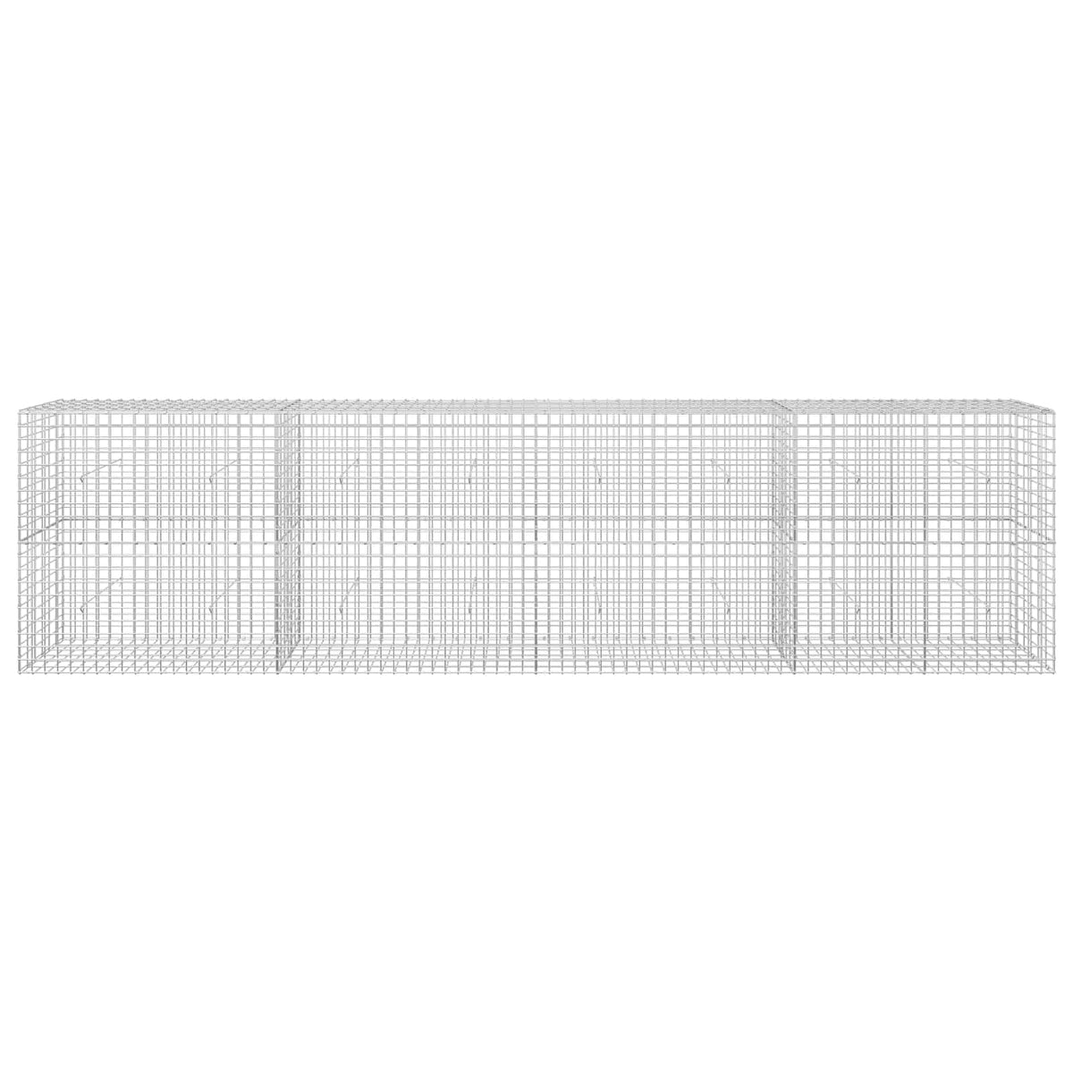 Gabion s žicom debljine 3,5 mm i mrežom 5x5 cm 400x30x100 cm