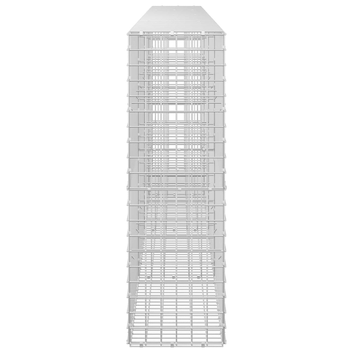 Gabion s žicom debljine 3,5 mm i mrežom 5x5 cm 400x30x100 cm