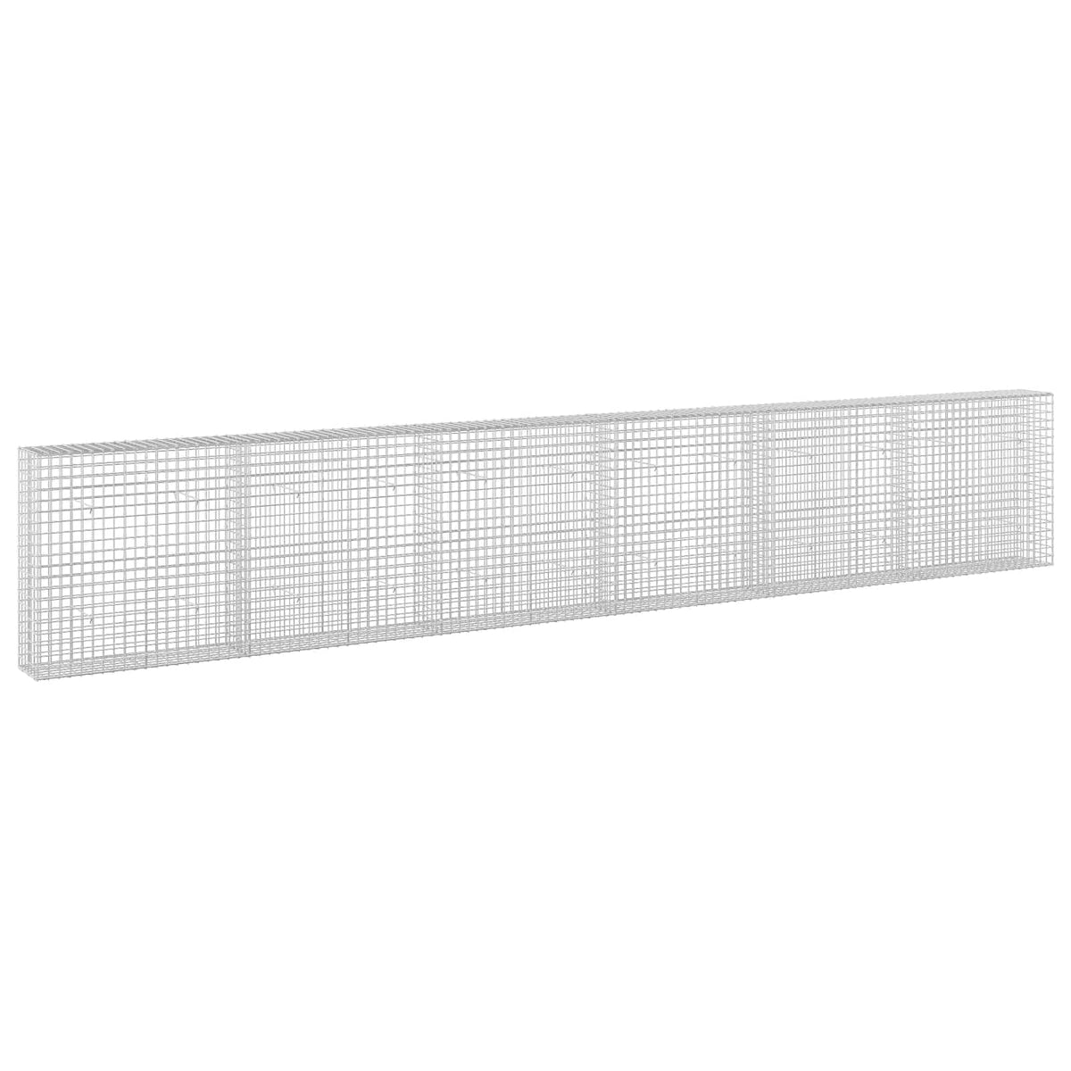 Gabion s žicom debljine 3,5 mm i mrežom 5x5 cm 600x30x100 cm