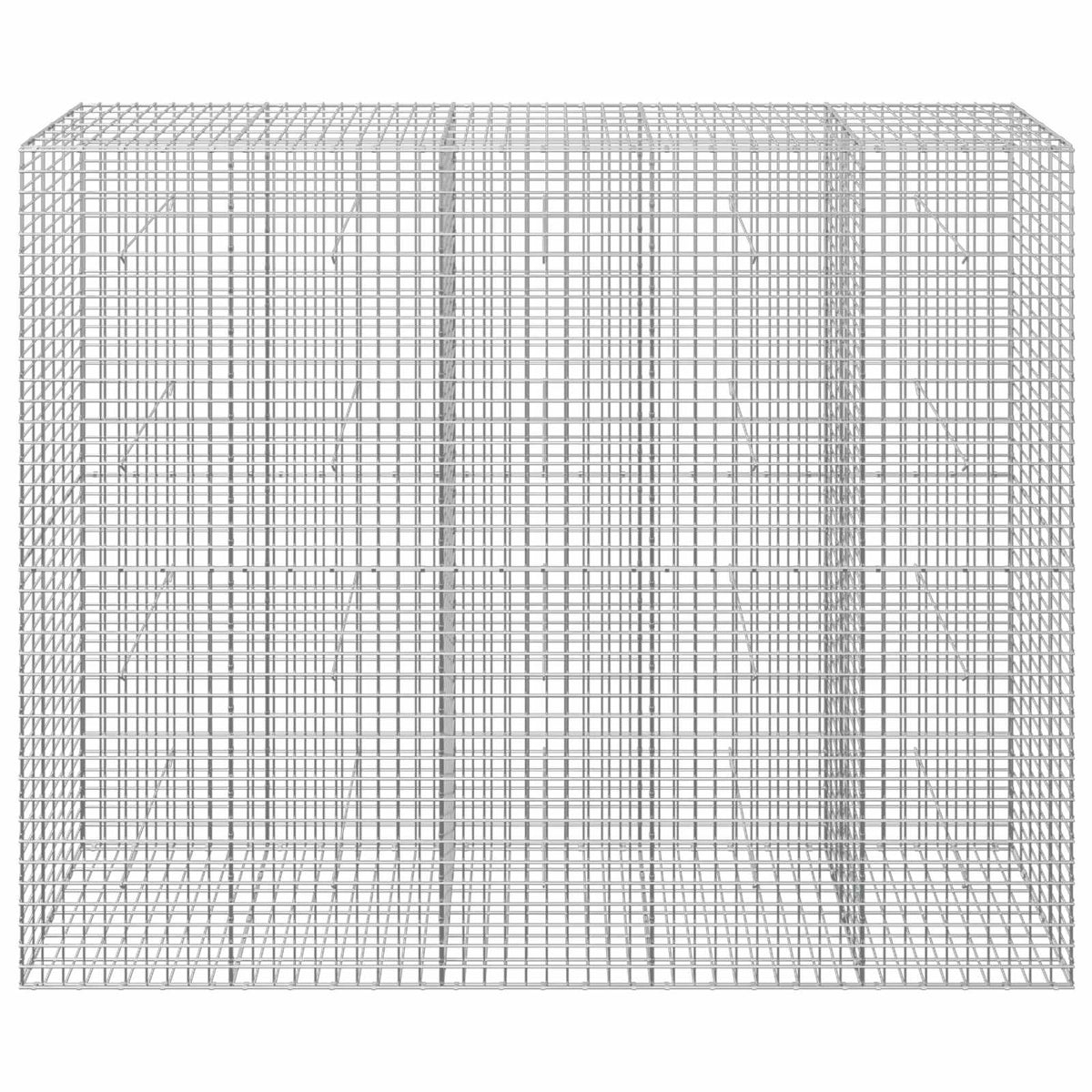 Gabion s žicom debljine 3,5 mm i mrežom 5x5 cm 250x30x200 cm