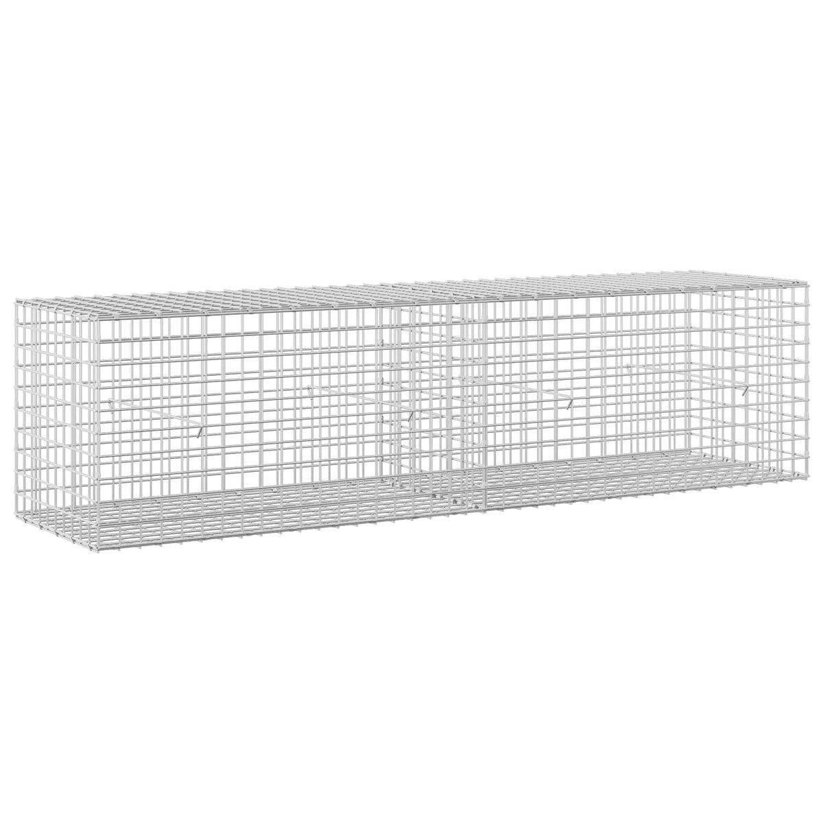 Gabion s žicom debljine 3,5 mm i mrežom 5x5 cm 200x50x50 cm
