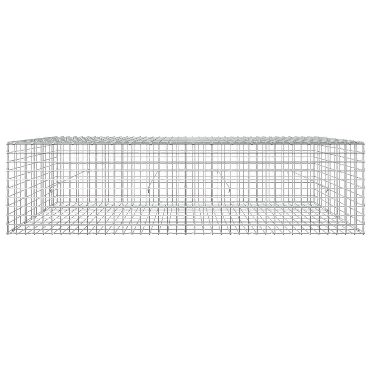 Gabion s žicom debljine 3,5 mm i mrežom 5x5 cm 200x50x50 cm