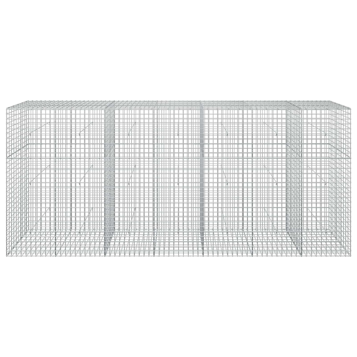 Gabion s žicom debljine 3,5 mm i mrežom 5x5 cm 350x50x150 cm