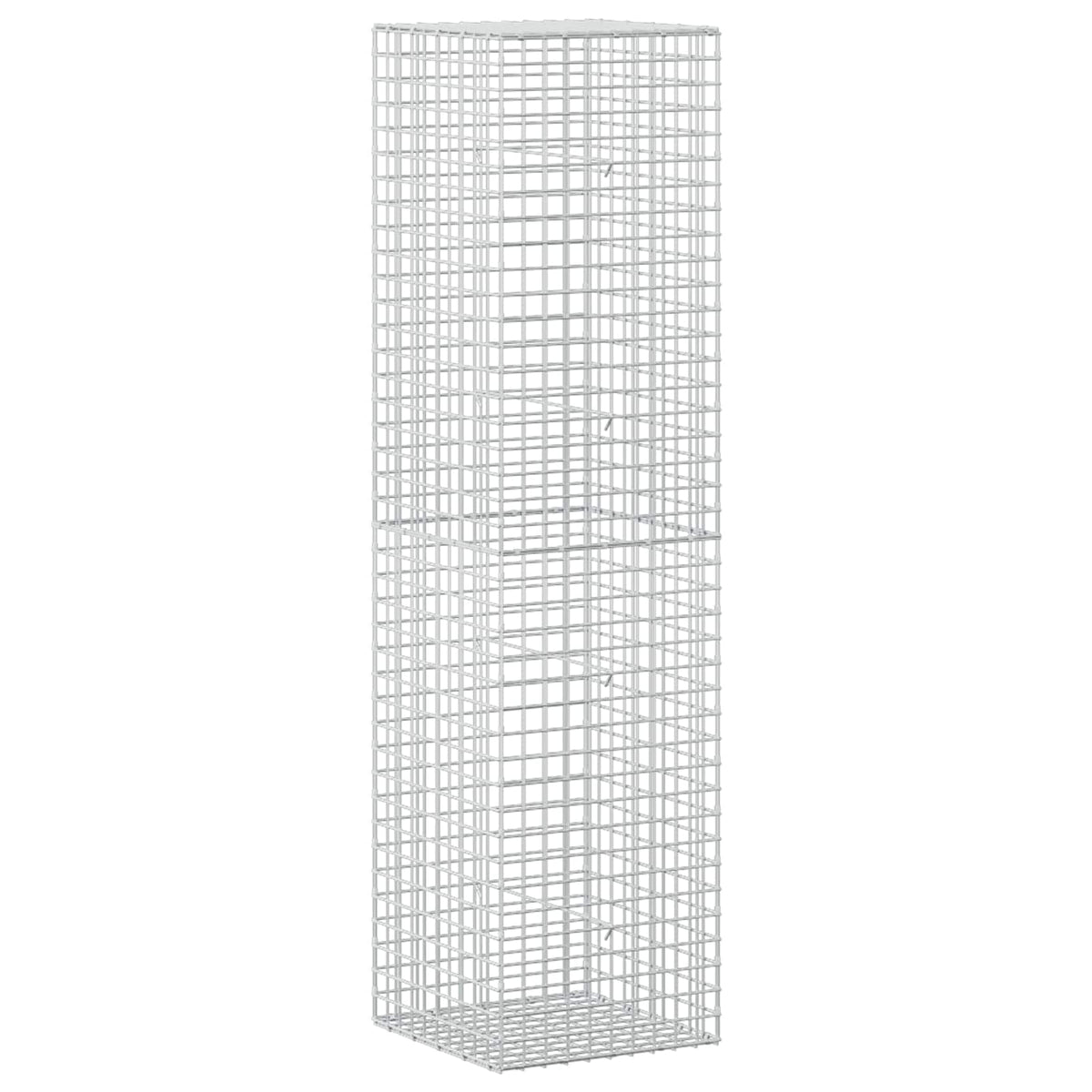 Gabion s žicom debljine 3,5 mm i mrežom 5x5 cm 50x50x200 cm