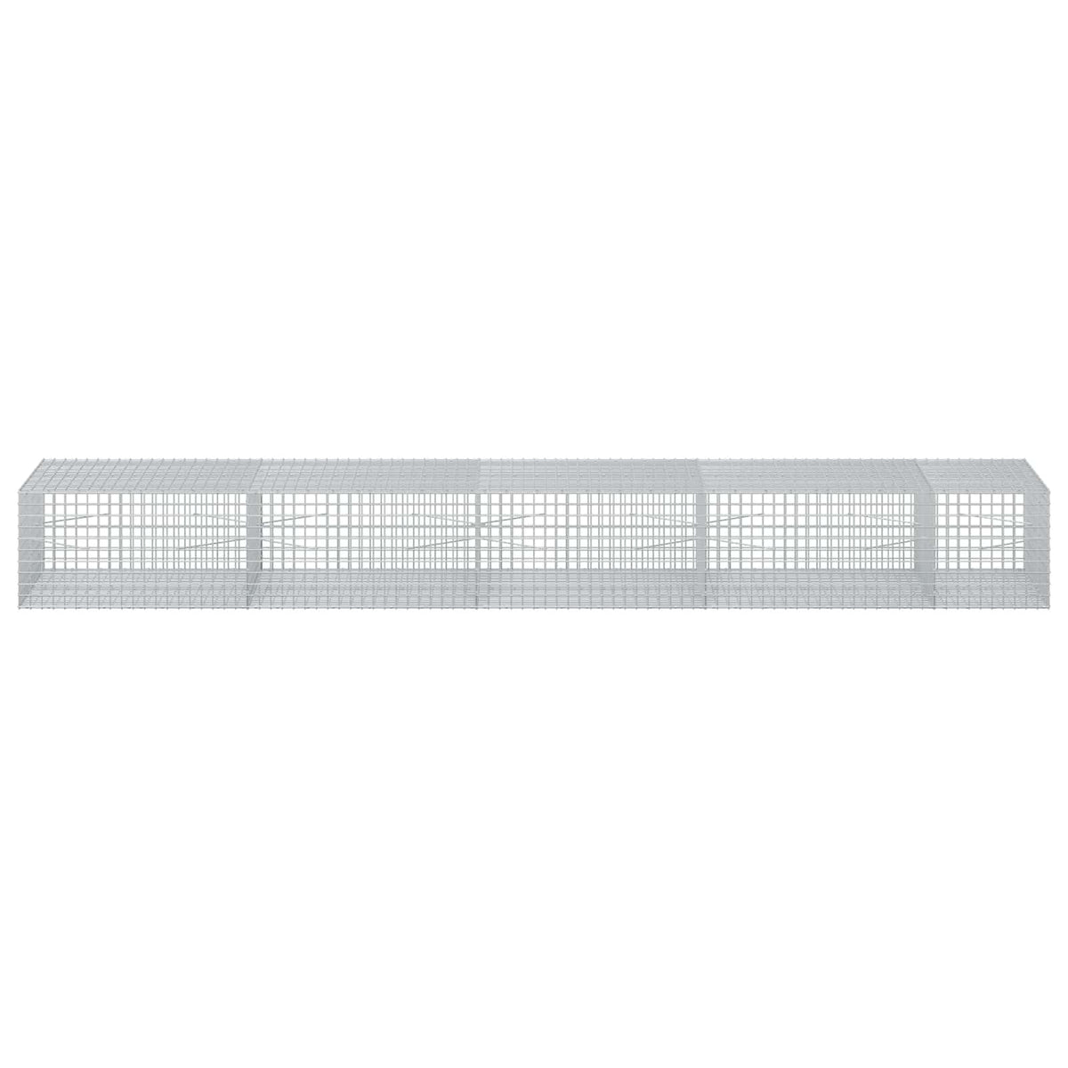 Gabion s žicom debljine 3,5 mm i mrežom 5x5 cm 450x100x50 cm