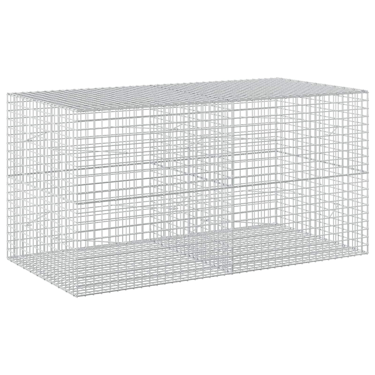 Gabion s žicom debljine 3,5 mm i mrežom 5x5 cm 200x100x100 cm