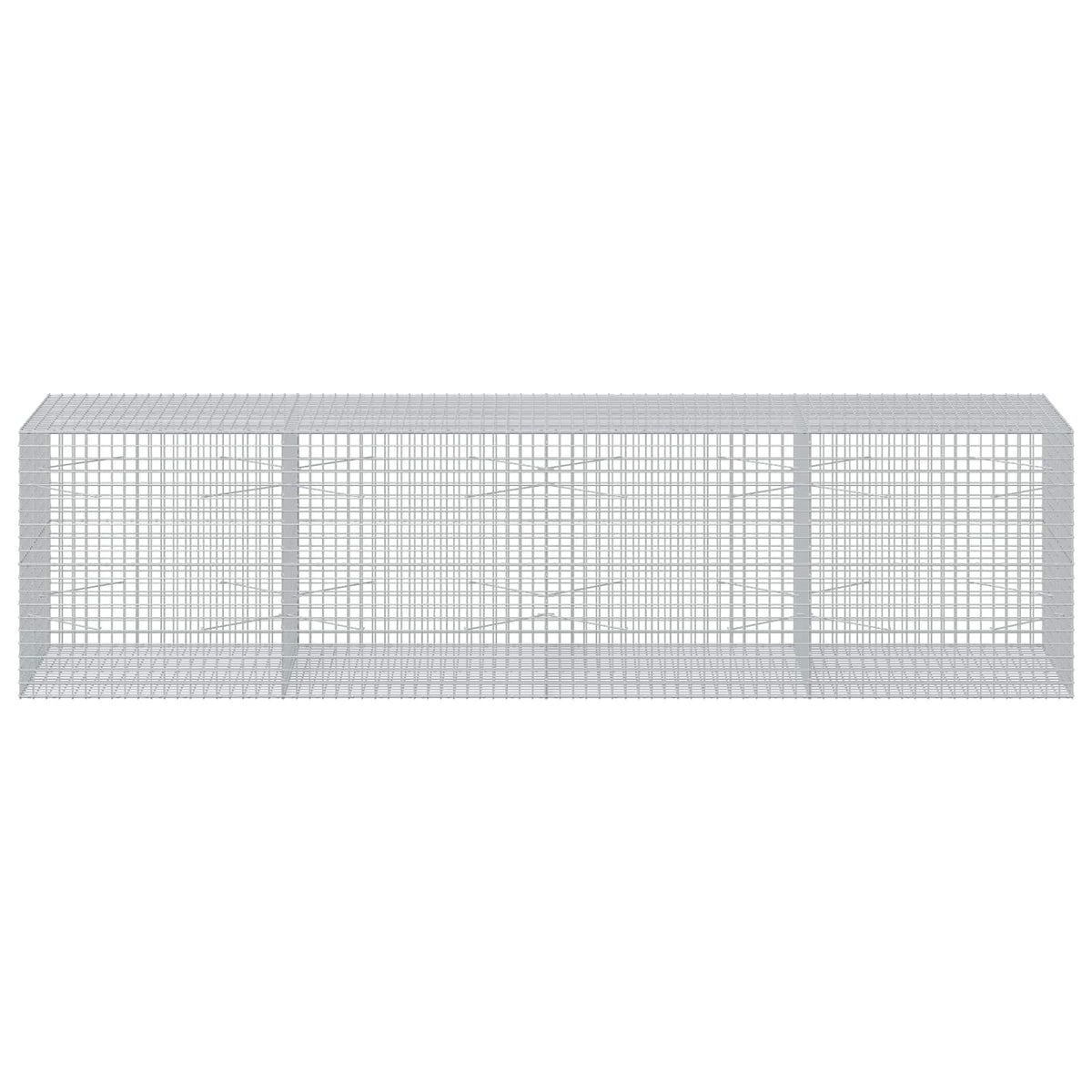 Gabion s žicom debljine 3,5 mm i mrežom 5x5 cm 400x100x100 cm