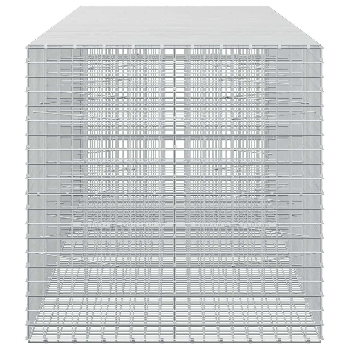 Gabion s žicom debljine 3,5 mm i mrežom 5x5 cm 400x100x100 cm