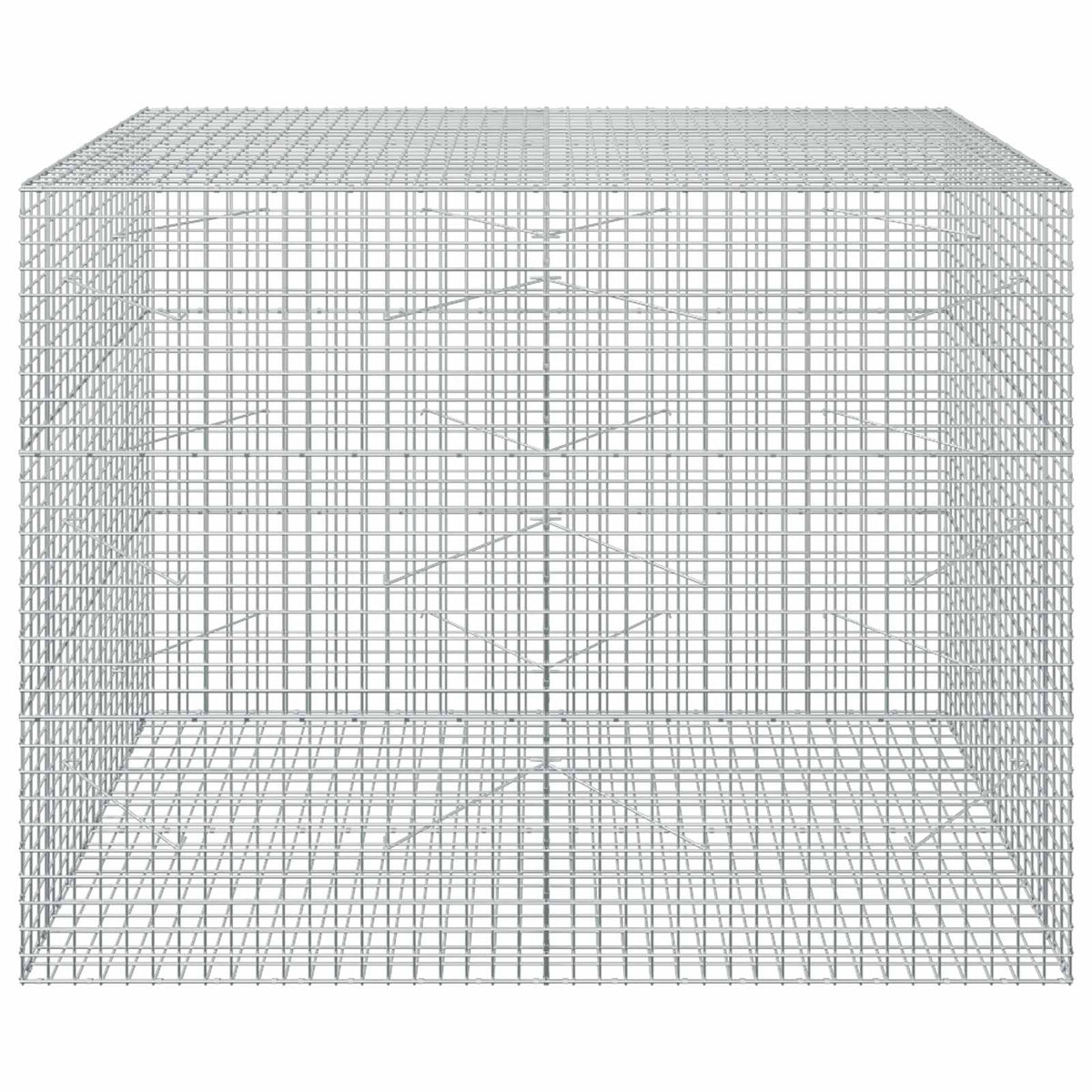 Gabion s žicom debljine 3,5 mm i mrežom 5x5 cm 200x100x150 cm