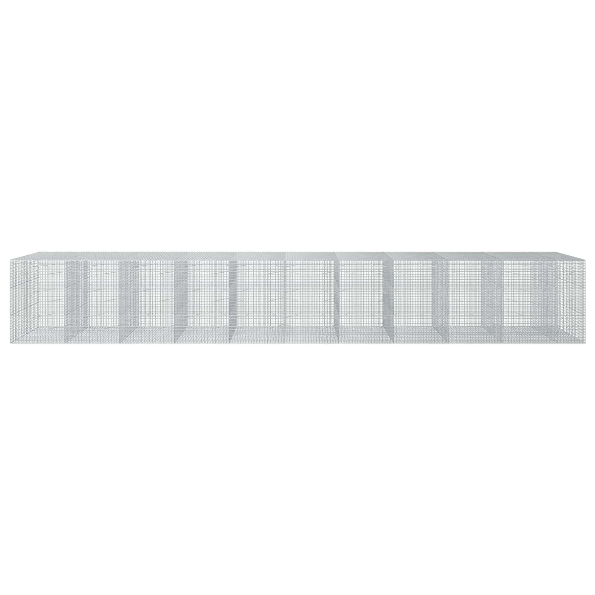 Gabion s žicom debljine 3,5 mm i mrežom 5x5 cm 1050x100x150 cm