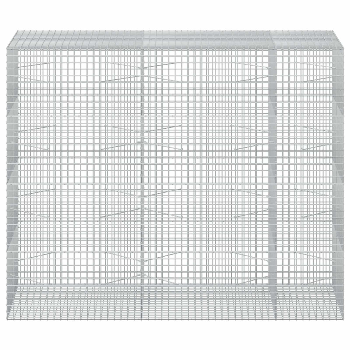 Gabion s žicom debljine 3,5 mm i mrežom 5x5 cm 250x100x200 cm