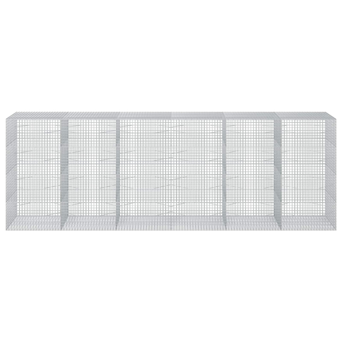 Gabion s žicom debljine 3,5 mm i mrežom 5x5 cm 600x100x200 cm