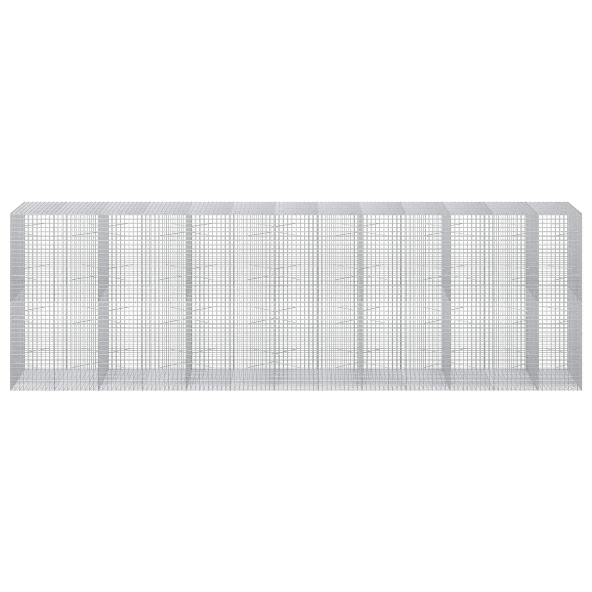 Gabion s žicom debljine 3,5 mm i mrežom 5x5 cm 650x100x200 cm