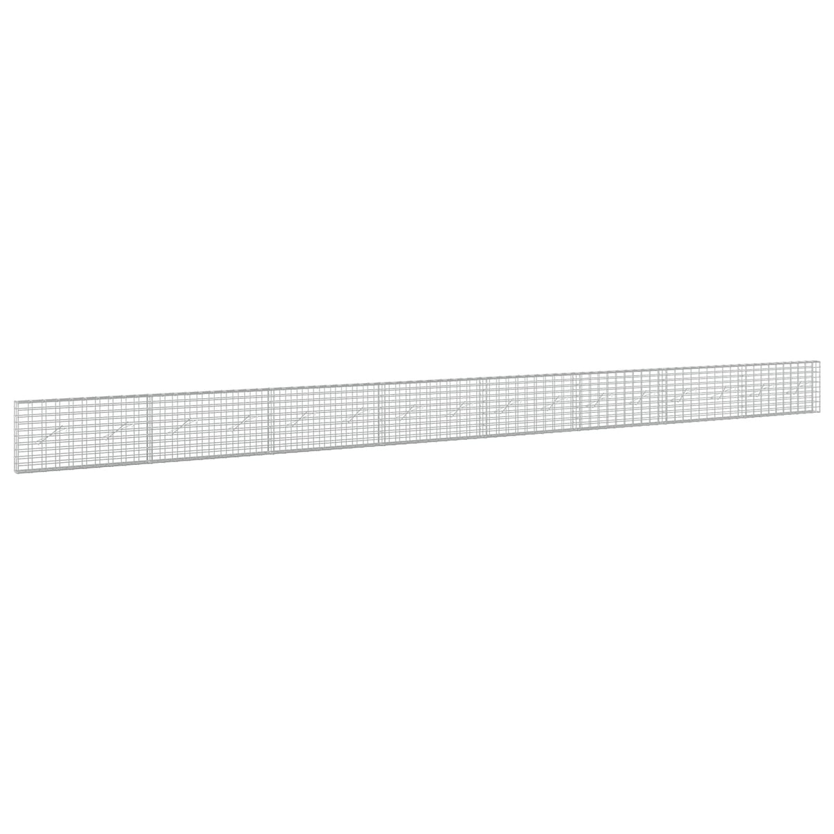 Gabion s žicom debljine 3,5 mm i mrežom 5x10 cm 800x10x50 cm