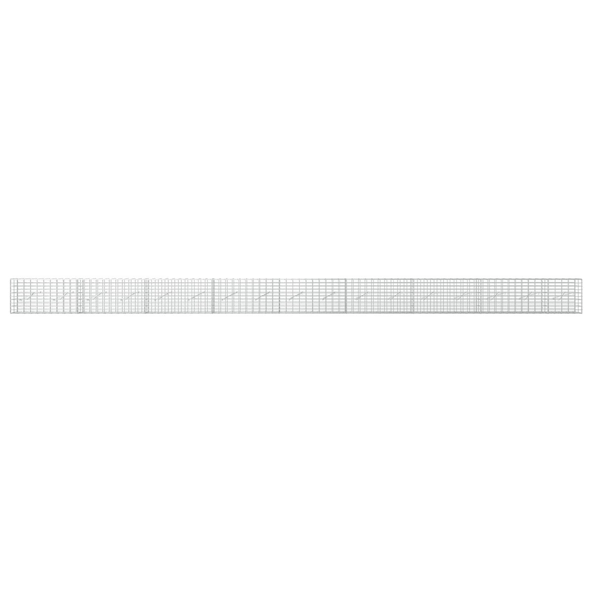 Gabion s žicom debljine 3,5 mm i mrežom 5x10 cm 850x10x50 cm