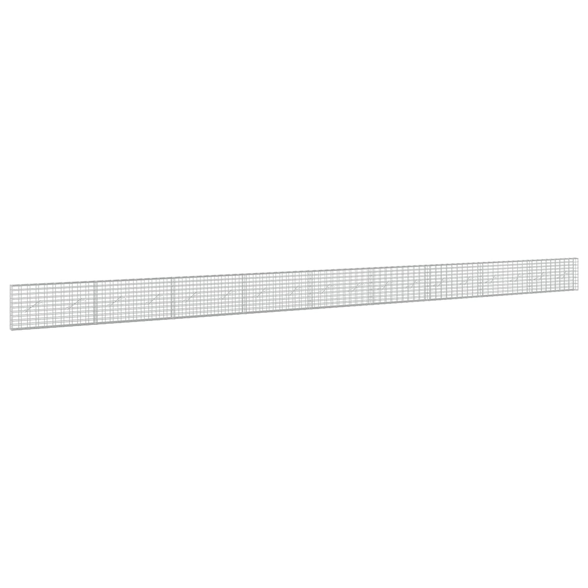 Gabion s žicom debljine 3,5 mm i mrežom 5x10 cm 900x10x50 cm