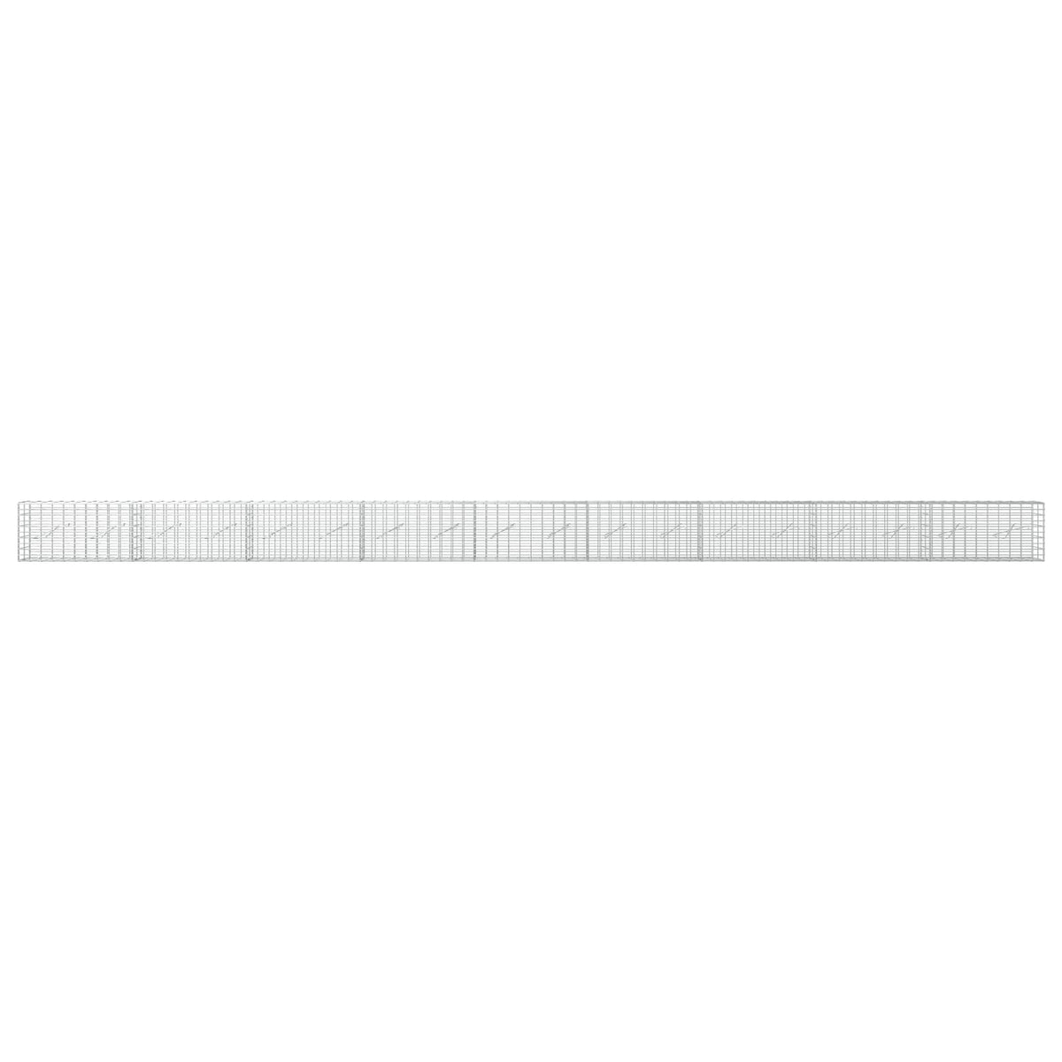 Gabion s žicom debljine 3,5 mm i mrežom 5x10 cm 900x10x50 cm