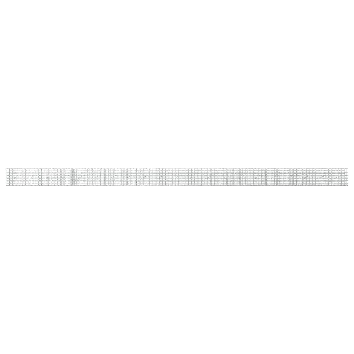 Gabion s žicom debljine 3,5 mm i mrežom 5x10 cm 1050x10x50 cm