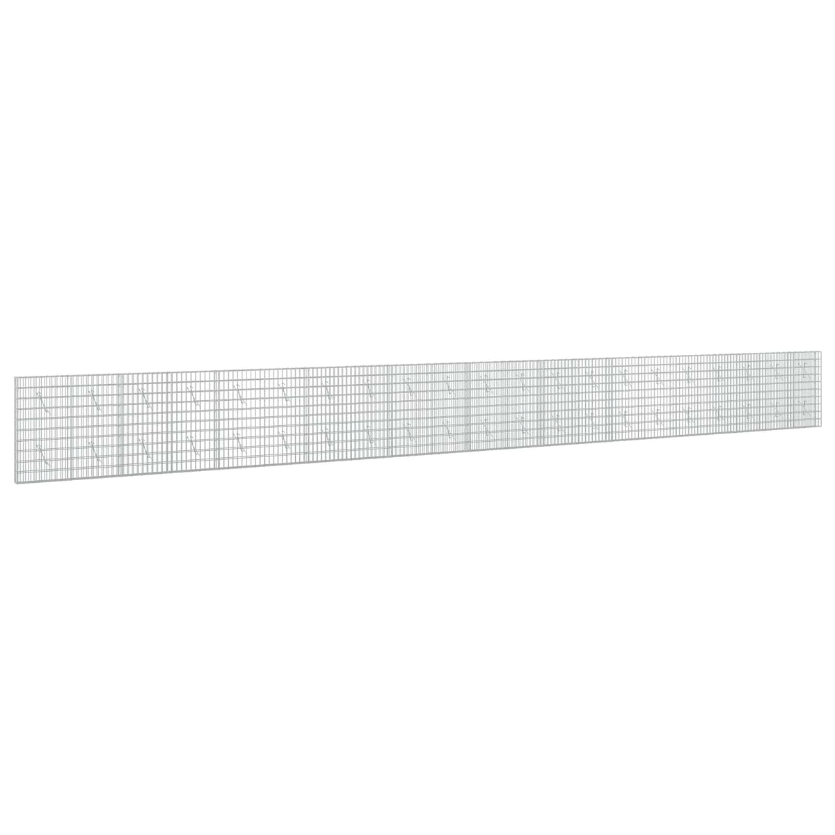 Gabion s žicom debljine 3,5 mm i mrežom 5x10 cm 1050x10x100 cm
