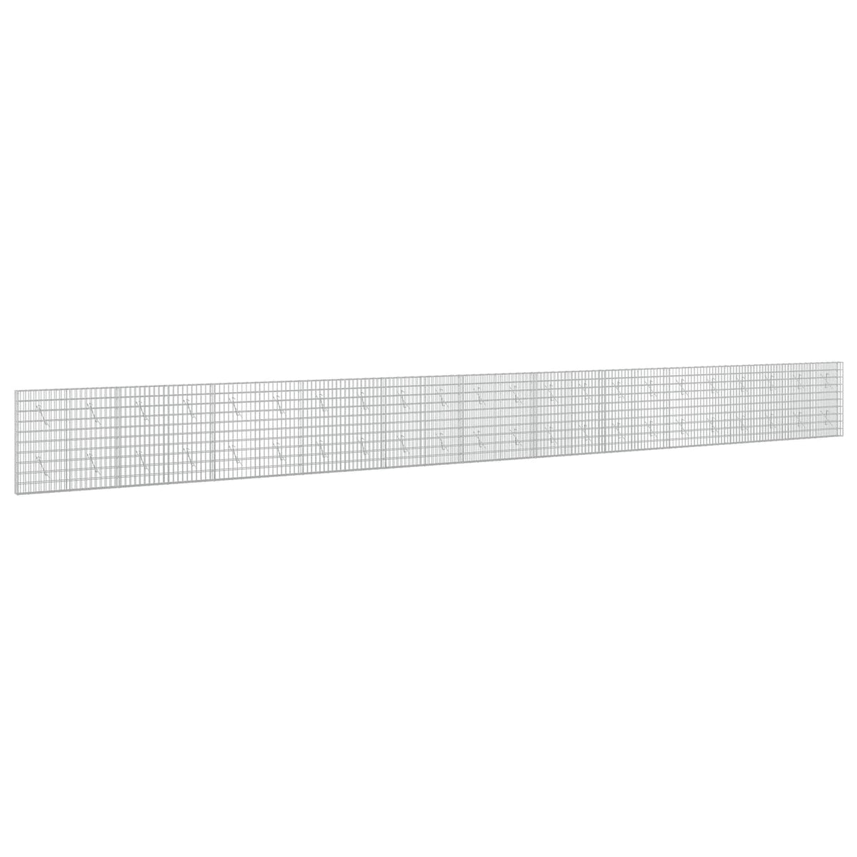 Gabion s žicom debljine 3,5 mm i mrežom 5x10 cm 1100x10x100 cm