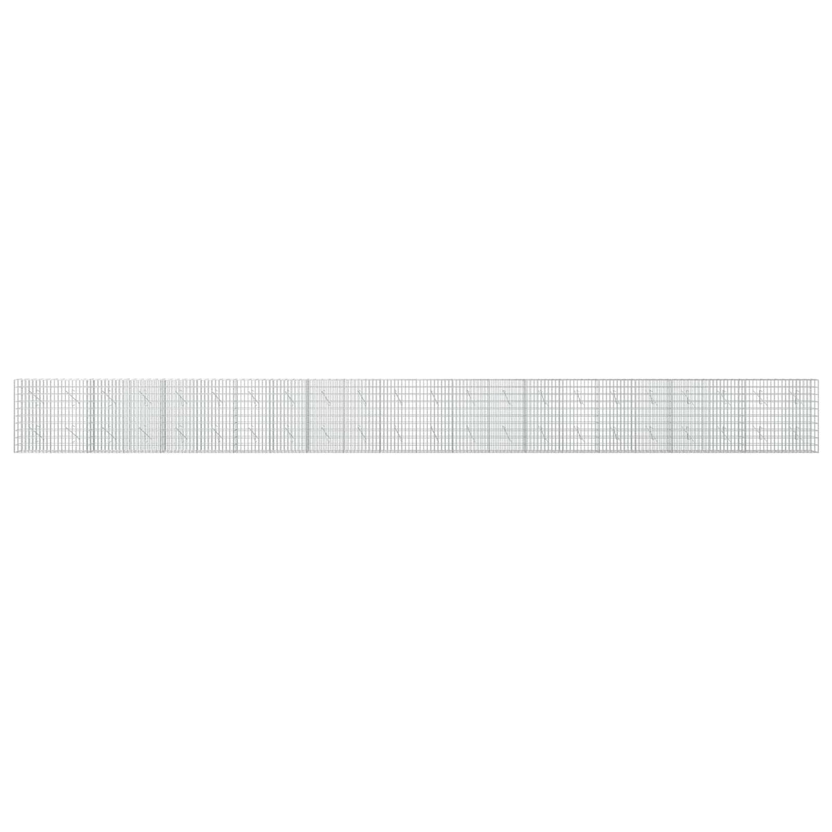Gabion s žicom debljine 3,5 mm i mrežom 5x10 cm 1100x10x100 cm