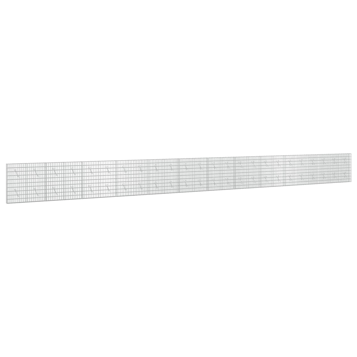 Gabion s žicom debljine 3,5 mm i mrežom 5x10 cm 1200x10x100 cm