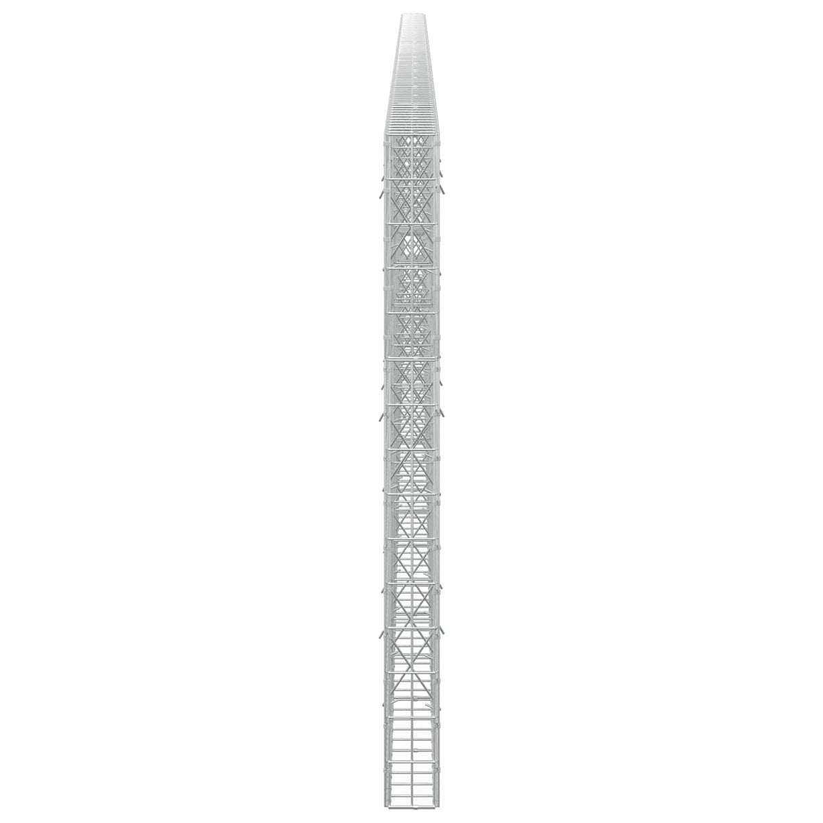 Gabion s žicom debljine 3,5 mm i mrežom 5x10 cm 950x10x150 cm