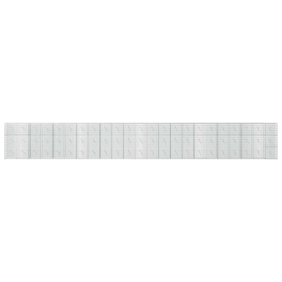 Gabion s žicom debljine 3,5 mm i mrežom 5x10 cm 1150x10x150 cm