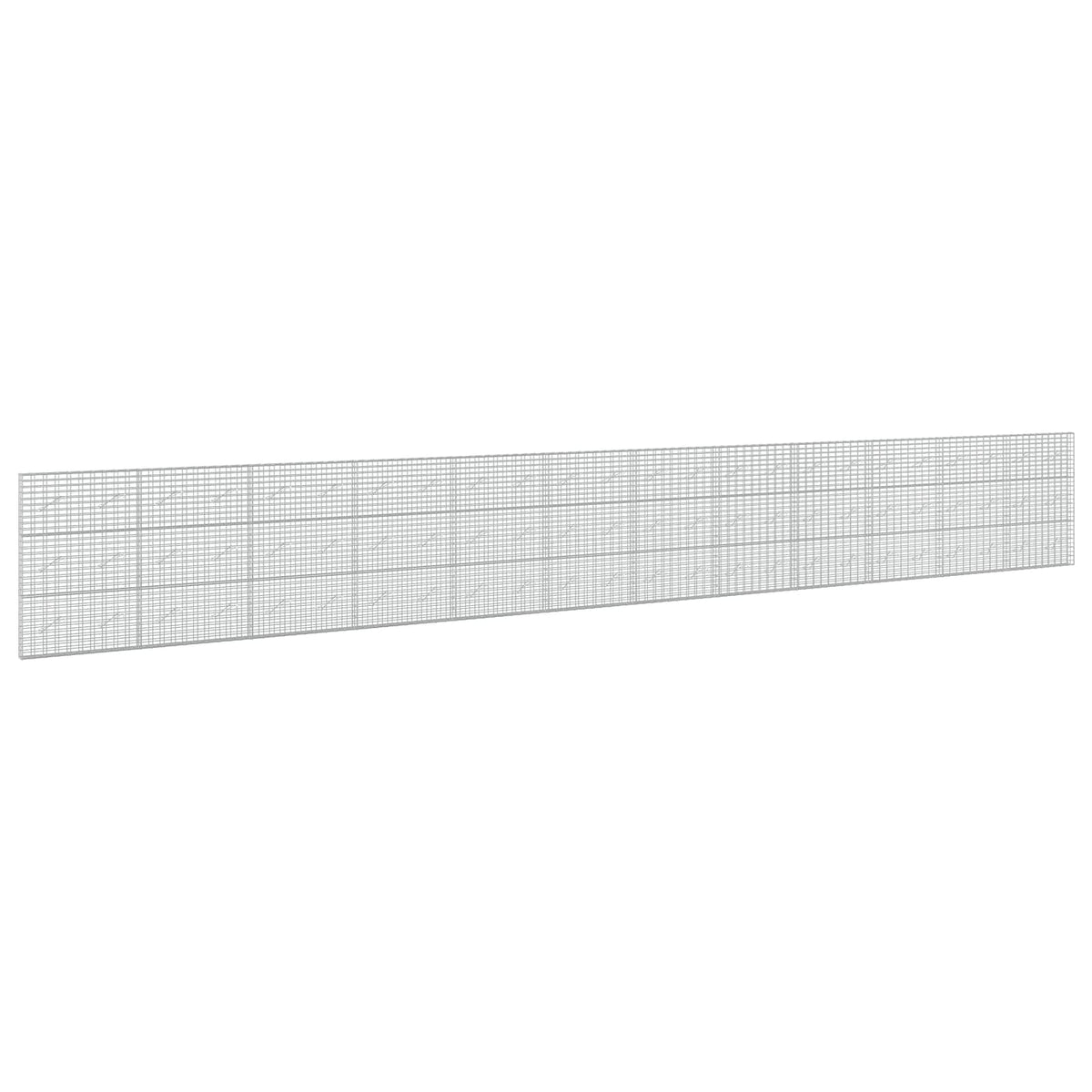 Gabion s žicom debljine 3,5 mm i mrežom 5x10 cm 1200x10x150 cm