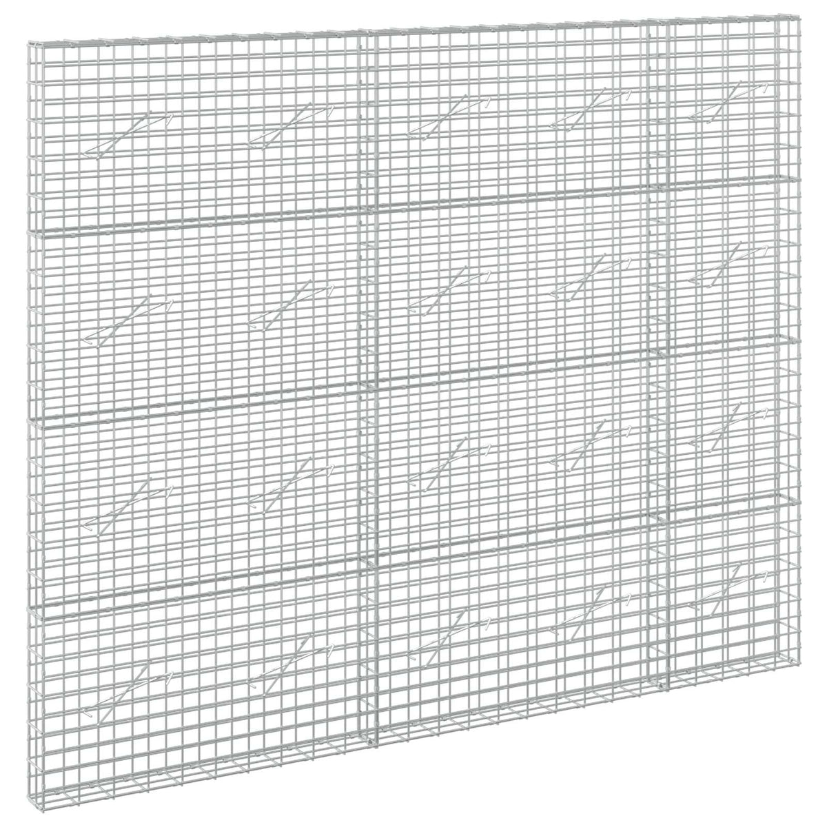 Gabion s žicom debljine 3,5 mm i mrežom 5x10 cm 250x10x200 cm