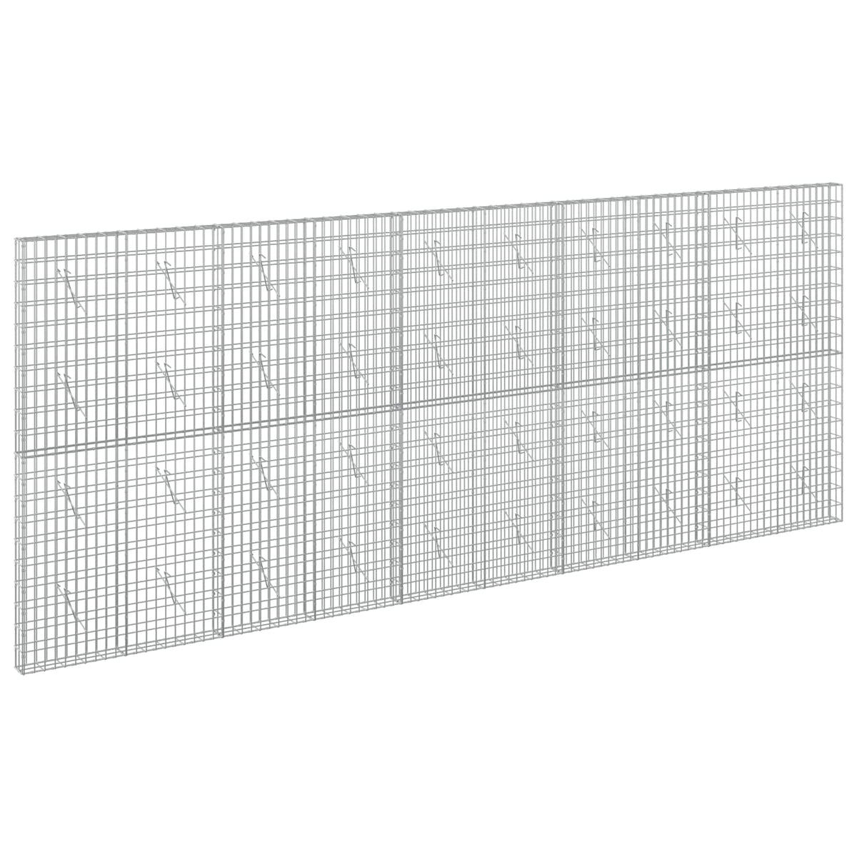 Gabion s žicom debljine 3,5 mm i mrežom 5x10 cm 500x10x200 cm