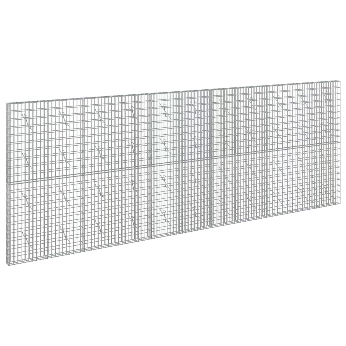 Gabion s žicom debljine 3,5 mm i mrežom 5x10 cm 550x10x200 cm