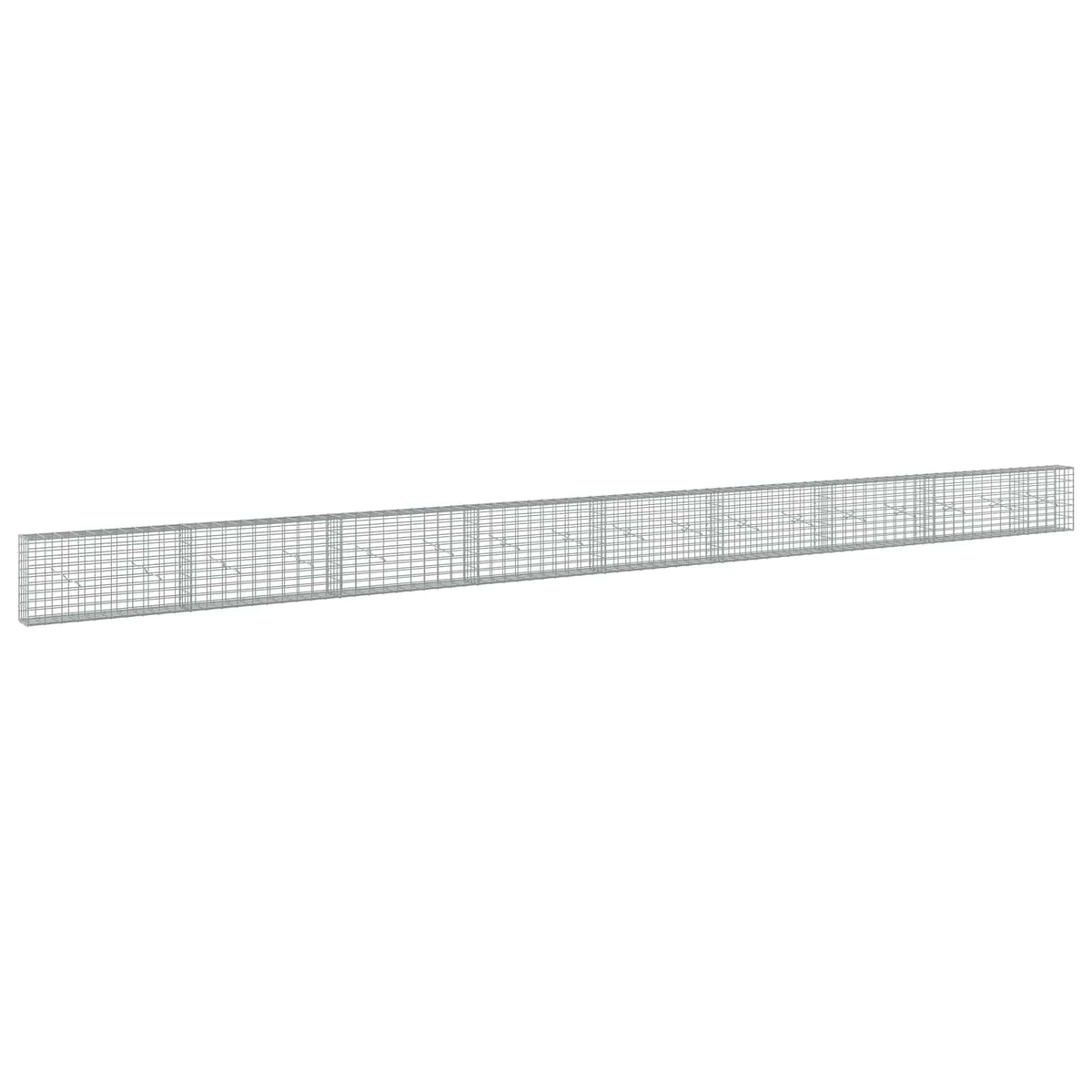 Gabion s žicom debljine 3,5 mm i mrežom 5x10 cm 850x20x50 cm