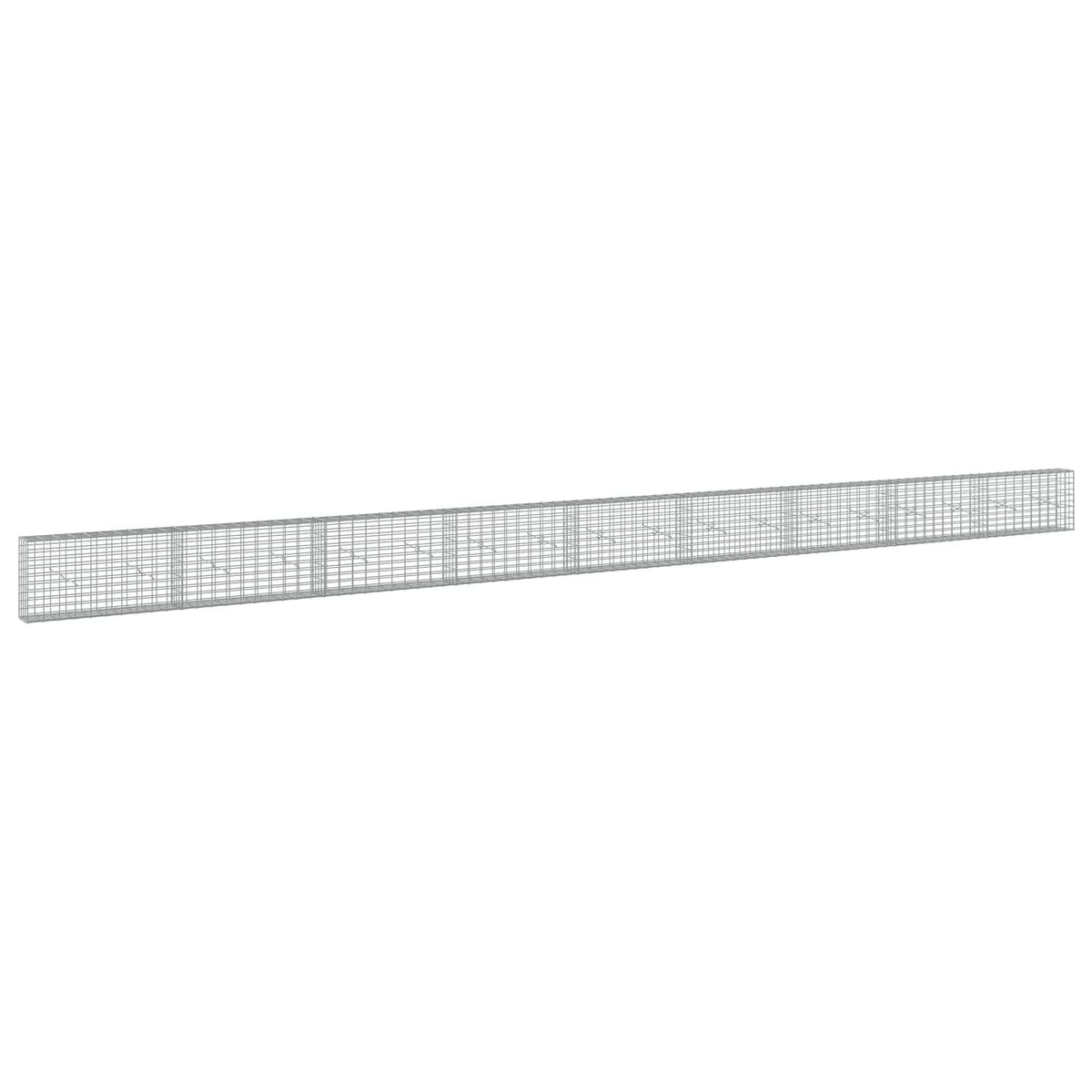 Gabion s žicom debljine 3,5 mm i mrežom 5x10 cm 900x20x50 cm