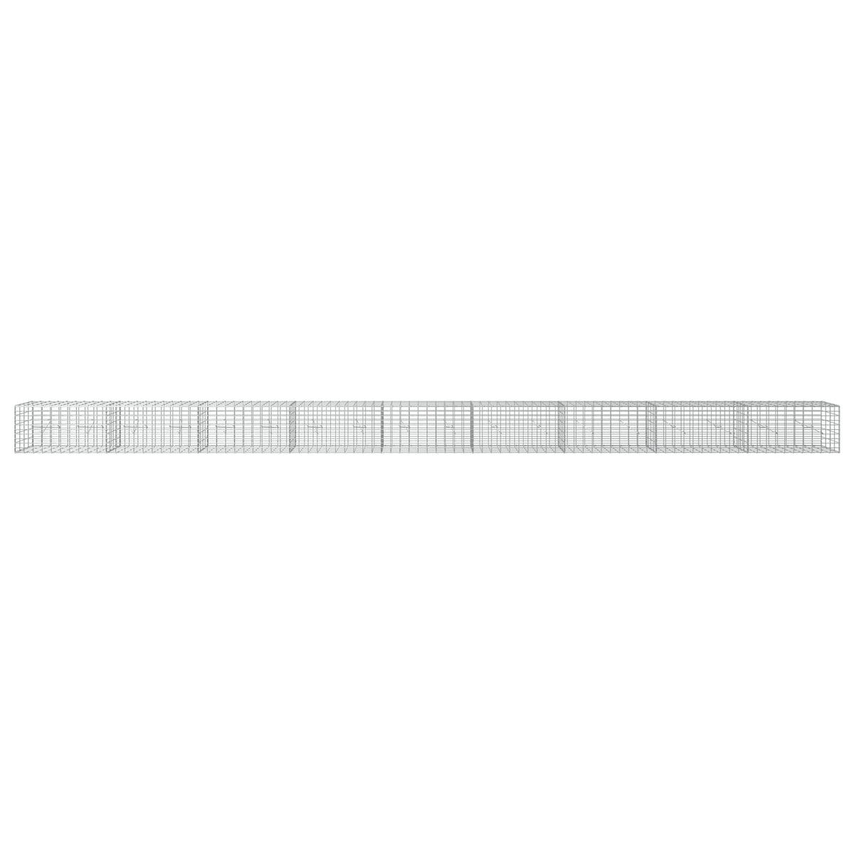 Gabion s žicom debljine 3,5 mm i mrežom 5x10 cm 900x20x50 cm