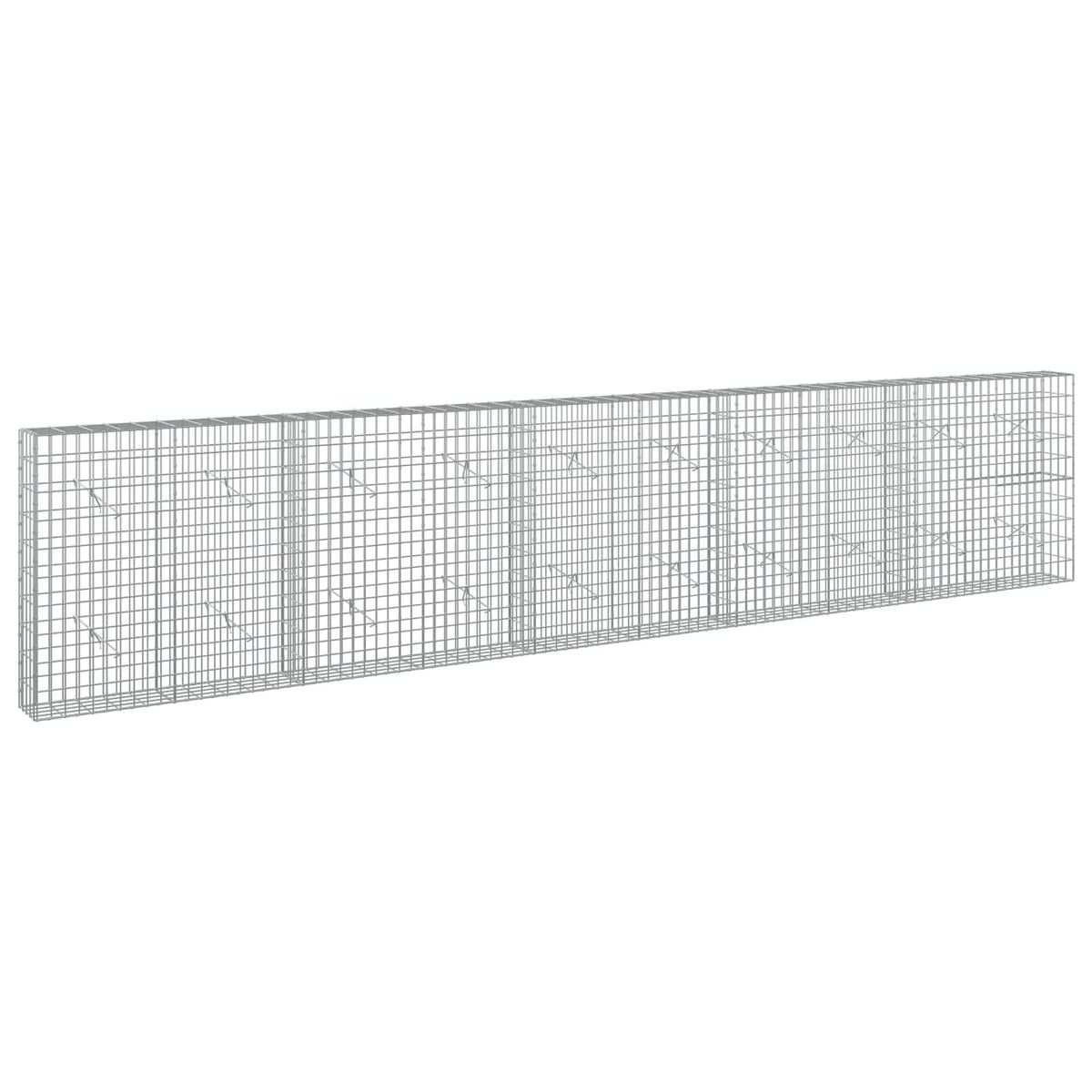 Gabion s žicom debljine 3,5 mm i mrežom 5x10 cm 500x20x100 cm