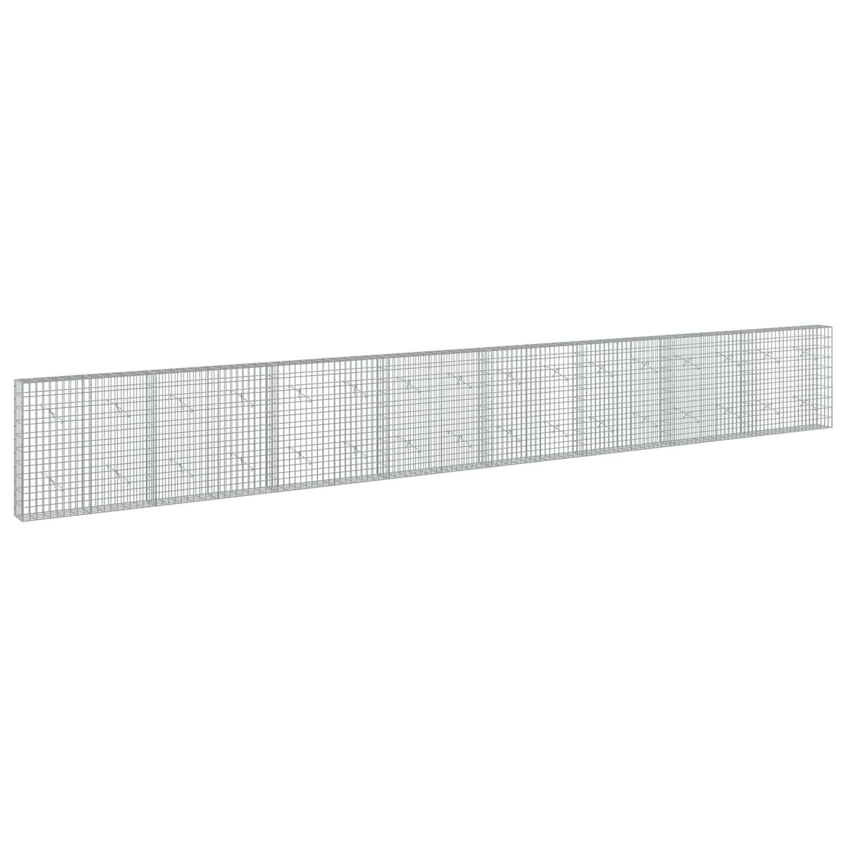 Gabion s žicom debljine 3,5 mm i mrežom 5x10 cm 800x20x100 cm