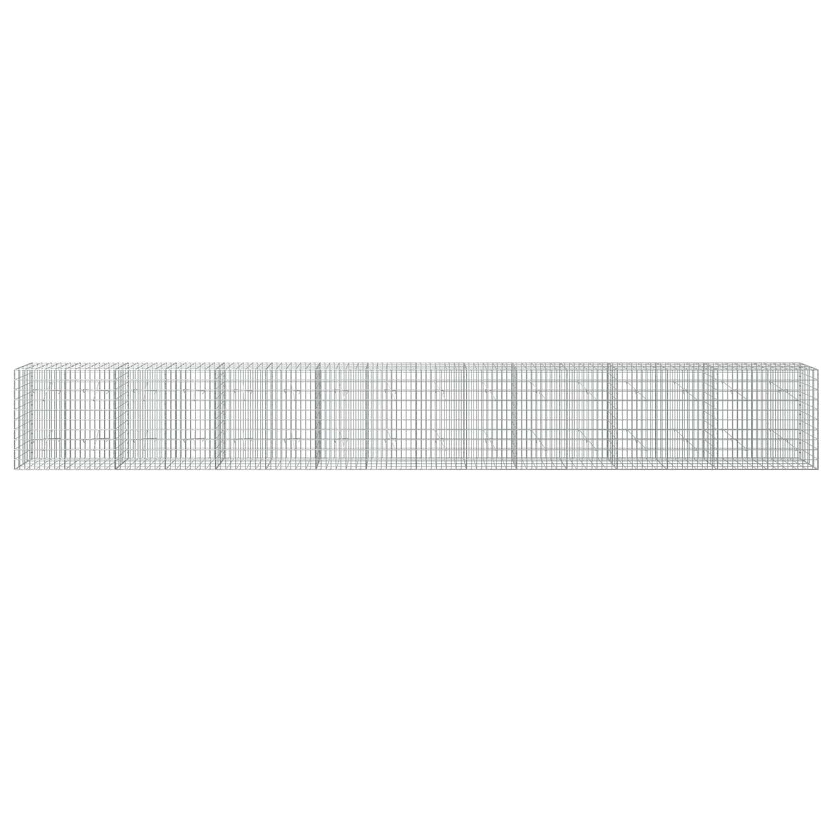 Gabion s žicom debljine 3,5 mm i mrežom 5x10 cm 800x20x100 cm