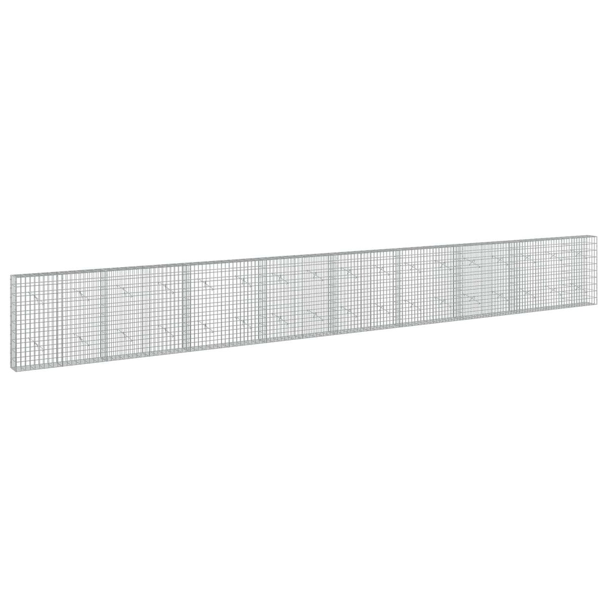 Gabion s žicom debljine 3,5 mm i mrežom 5x10 cm 850x20x100 cm