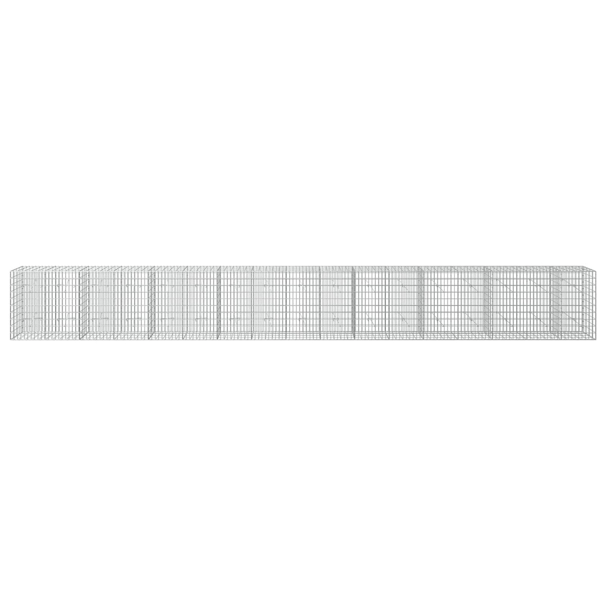 Gabion s žicom debljine 3,5 mm i mrežom 5x10 cm 850x20x100 cm
