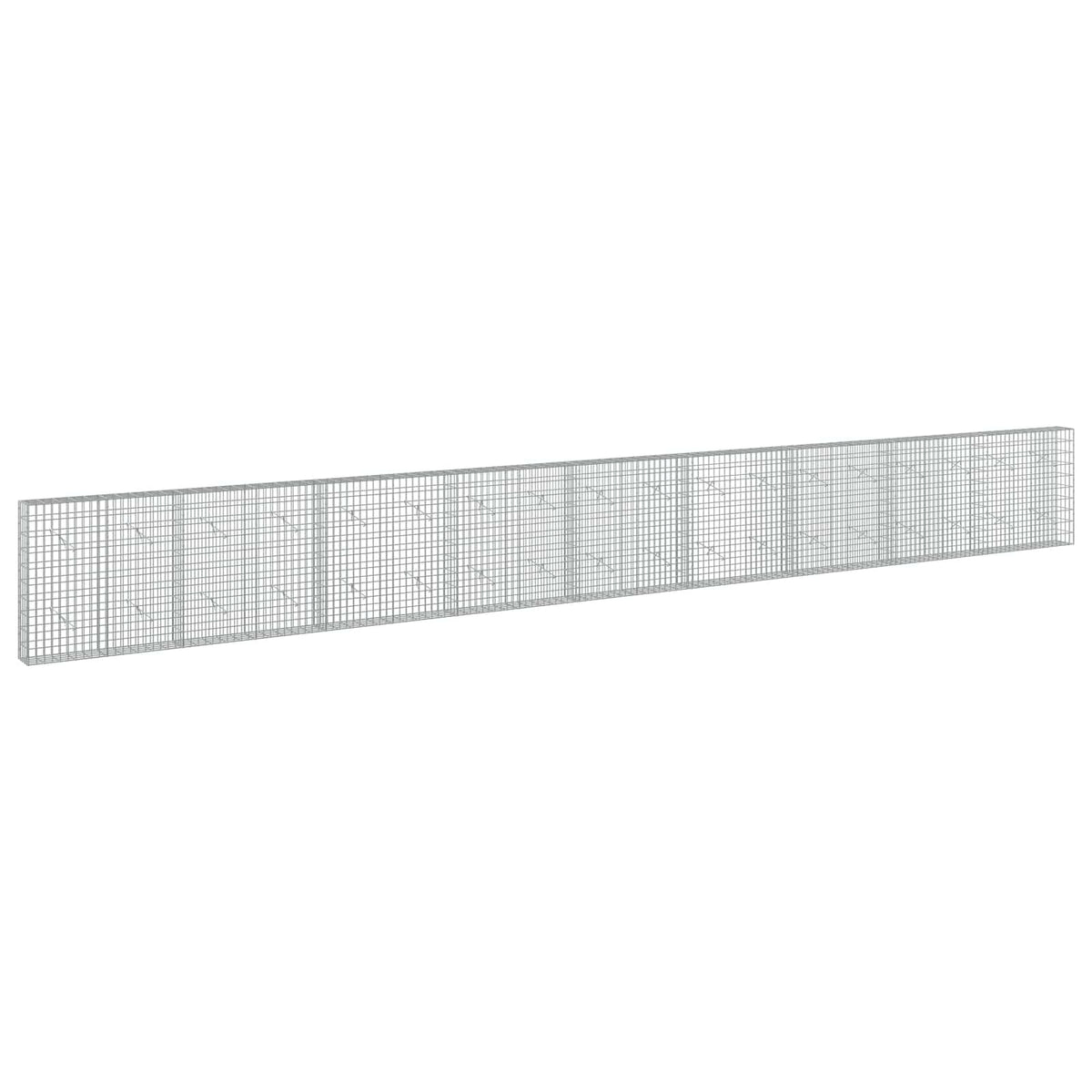 Gabion s žicom debljine 3,5 mm i mrežom 5x10 cm 900x20x100 cm