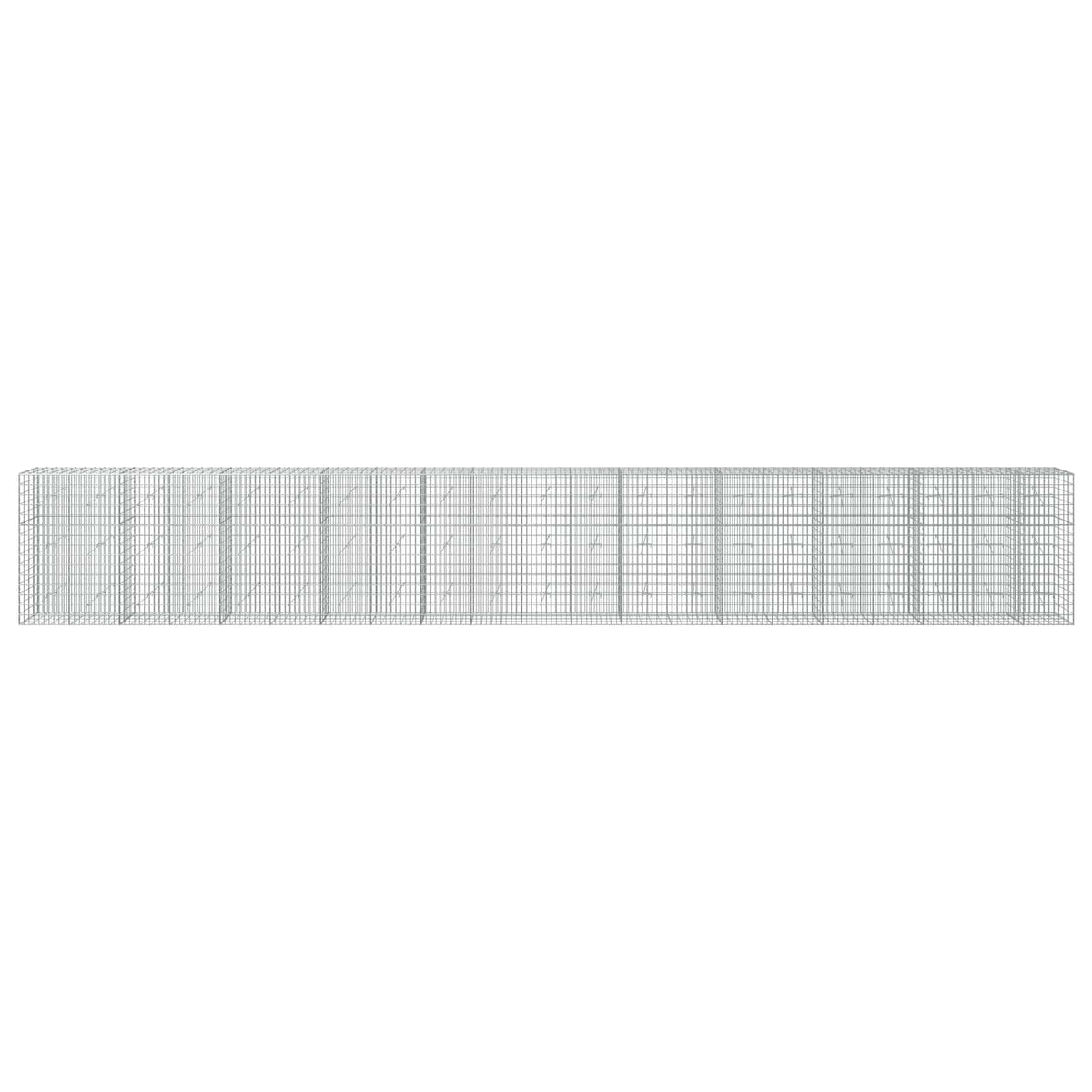 Gabion s žicom debljine 3,5 mm i mrežom 5x10 cm 1050x20x150 cm
