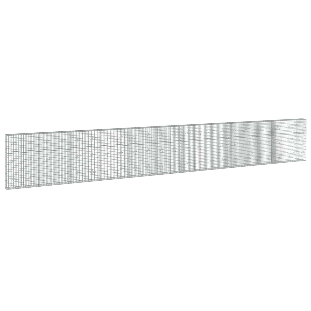 Gabion s žicom debljine 3,5 mm i mrežom 5x10 cm 1150x20x150 cm