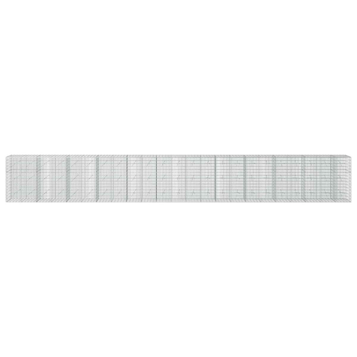 Gabion s žicom debljine 3,5 mm i mrežom 5x10 cm 1150x20x150 cm